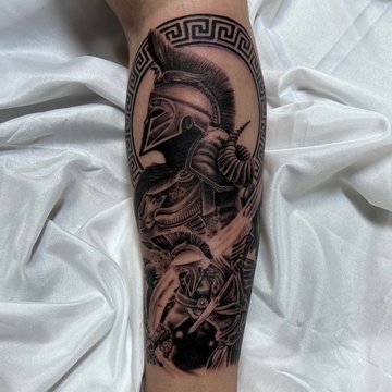 tetovací skici Spartan