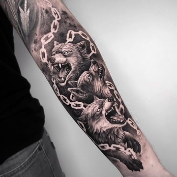 tetování návrhy Cerberus