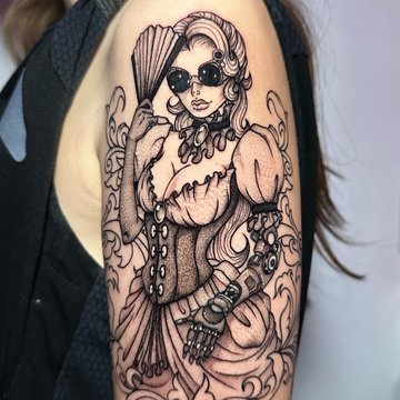 tetovací skici steampunk