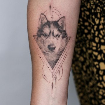 tetování návrhy husky