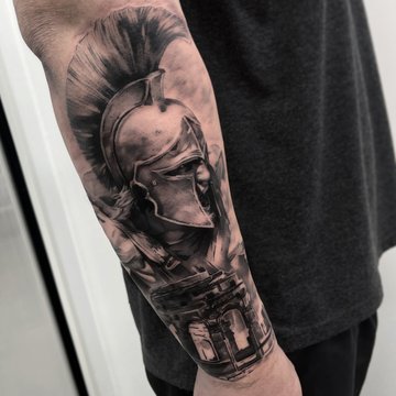 tetovací skici Spartan