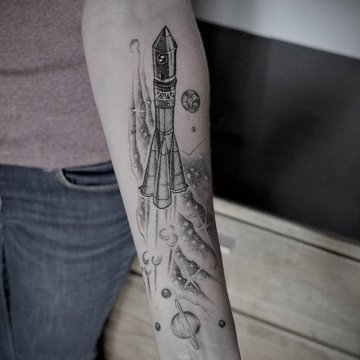 Tetování rakety