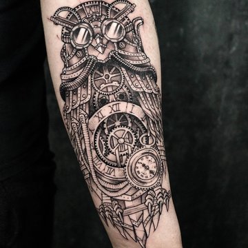 tetovací skici steampunk
