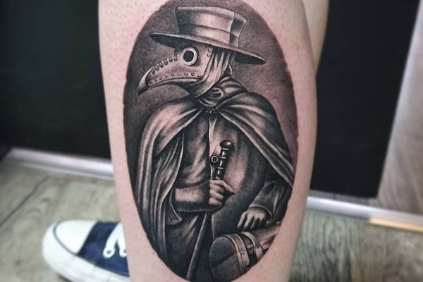 tetování návrhy morového doktora