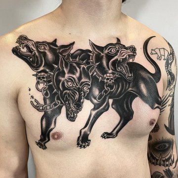tetování návrhy Cerberus
