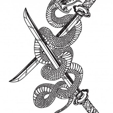 Tetování katana