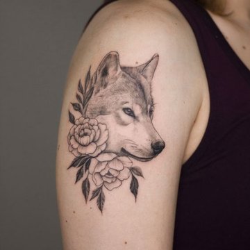 tetování návrhy husky