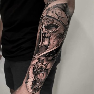 tetovací skici Spartan