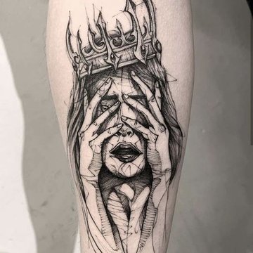 Návrhy tetování Sketch Style