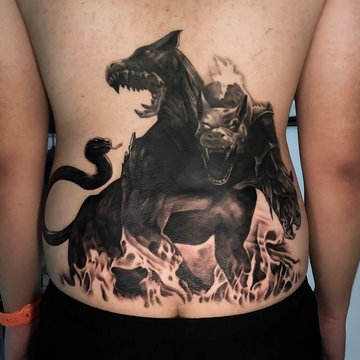 tetování návrhy Cerberus