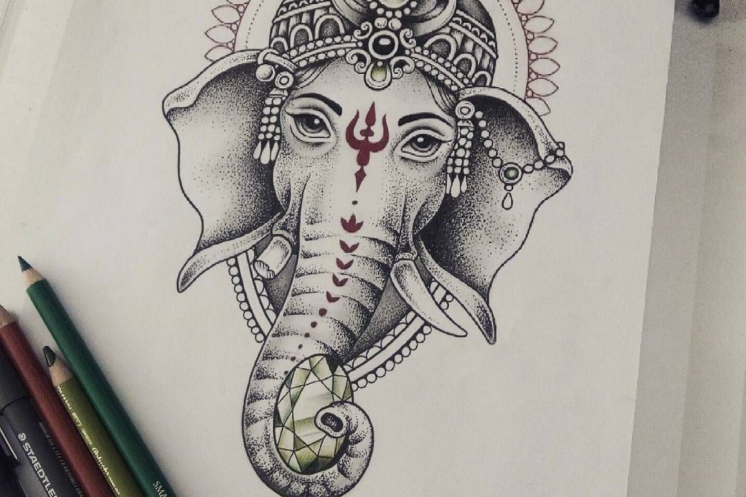 Tetování Ganesha