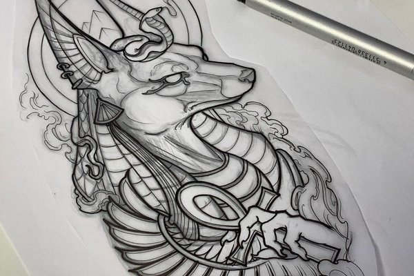Tetování Anubis