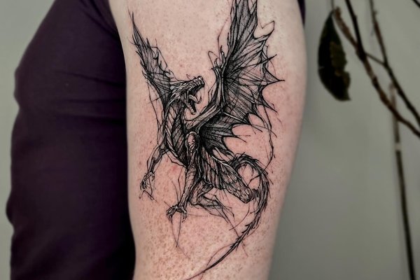 Návrhy tetování Sketch Style