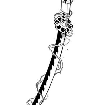 Tetování katana